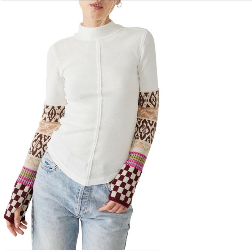NWOT Free People | Gorgeous Cuff Top | Large - Picture 7 of 16